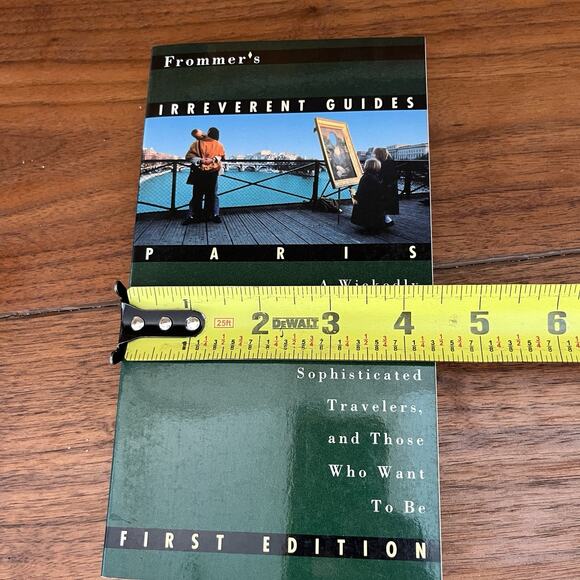 Frommers Irreverent Guides Paris Macmillan Travel 1996 First Edition - Picture 8 of 9